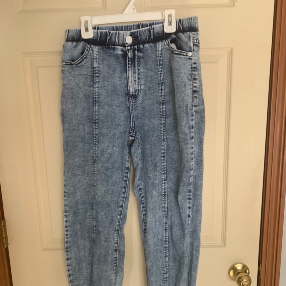 Acid wash Jean joggers